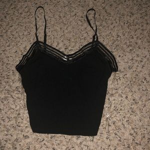 Black tank top